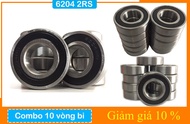 [Khuyến mại] Combo 10 Bạc đạn 6204 dùng cho trục 20mm vòng bi 6004 trục phi 20