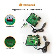 USB TTL untuk STB B860H V1, V2 dan STB V5 (3 IN 1) 7 Pin Kabel untuk Unlock & Root STB B860H Lengkap