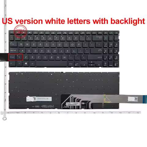US/RU/LA/SP NEW Laptop Keyboard for ASUS Mars15 X571 X571G X571GT X571GD X571U X571F K571 K571GT F57