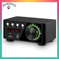 JIHENGS Bluetooth 5.0 Power Amplifier USB Mini Music Player Stereo Home Car Audio Amp