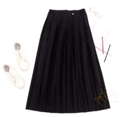 Rok Sekolah Sd Mi warna Hitam Rempel Panjang Anak Perempuan