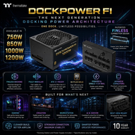 Thermaltake Dockpower FI Fully Modular 80 Plus Gold PSU 750W / 850W / 1000W / 1200W BLACK