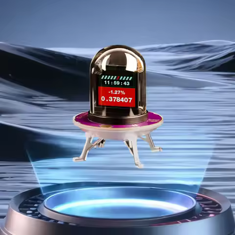 UFO WiFi-Synced Nixie Tube Smart Glow Tube Clock Real-Time Bitcoin/Stock/Forex Ticker Networked Nixi