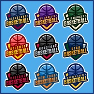 NBA TEAMS STICKERS BASKETBALL SPORT WATERPROOF STICKERS
