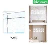 [Kloware] Wall Decals Flower Mirror Wall Stickers for Sofa Door Living Rooms