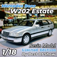 1/18 Mercedes Benz W202 Estate Silver by BestbOf Show Bos Model Diecast Resin Non openable Limited E