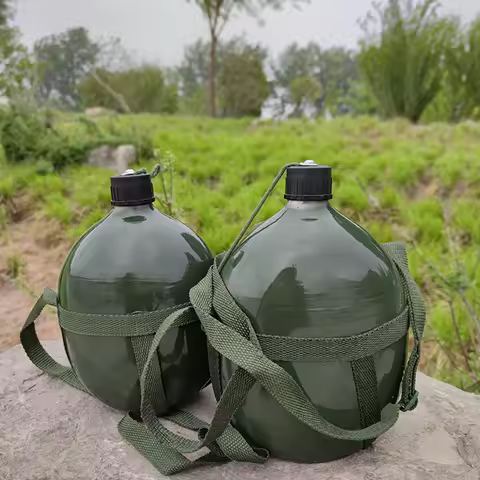 Convenient And Portable Camping Water Bottle Outdoor Trips Outdoor Camping Bottle Bottle Aluminum Gr