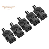 5PCS IEC C13 Power Plug Connector C13 Female Plug Power Adapter Connector 3 Pin Power Socket 250V 10