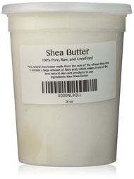 100% Pure Unrefined Raw SHEA BUTTER - from the nut of the African Ghana Shea Tree (28 oz) 100% Pure 