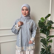 TOF GEENA LACE COTTON BLOUSE TOF459/TOF459-1