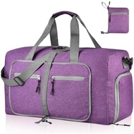 Dimayar 65L Travel Duffle Bag for Men Women - Foldable Duffel Bag with Shoes Compartment - Overnight