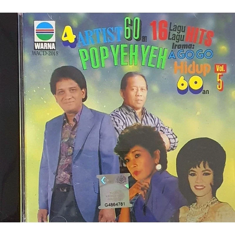 CD LAGU - 4 ARTIST 60'AN 16 LAGU LAGU HITS POP YEH YEH VOL.5