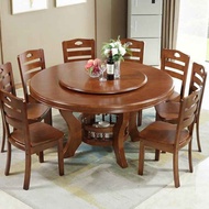 New round 8 seater Dining table set with chair