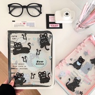 BlackCat Black Cat Zipper File (File Only) A5 Size 6 Rings Photo Album Card (AD) A7