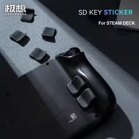 GeekShare Anti-Slip Back Button Enhancement Set for Steam Deck,Dot Matrix Grip Improvement Button Pr