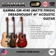GAMMA GM-4010 (MATTE FINISH) DREADNOUGHT 41" ACOUSTIC GUITAR