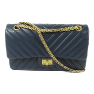 CHANEL 牛皮皮革2.55金扣鏈帶肩背袋