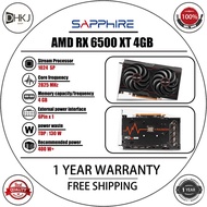 USED Sapphire AMD RX 6500 XT PULSE 4GB GDDR6 Gaming GPU Graphics 1 year warranty