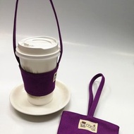 手提式飲料杯套 提袋~紫色.紅色(限量)