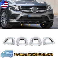 2026
 4pcs Front Bumper Cover Molding Trim for 2016-2019 Mercedes Benz GLC Class W253 GLC200 GLC250 