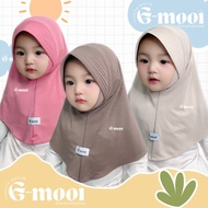 G-MOOI hijab for babies 0-6 months 1-8 years HIJAB BERGO MALAYSIA PAD 4 hijab for kindergarten and e