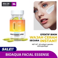 BIOAQUA SERUM WAJAH VITAMIN E FACIAL ESSENCE MOISTURIZING ANTI AGING SERUM ISI 60 KAPSUL BPOM REPAIR