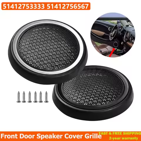 ABS Front Door Speaker Cover Grille For Mini Cooper R56 For MINI COUPE R58 51412753333 51412756567