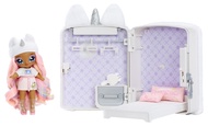 Na Na Na Surprise 3-in-1 Backpack Bedroom Unicorn Playset with Fashion Doll - Whitney Sparkles - Fas