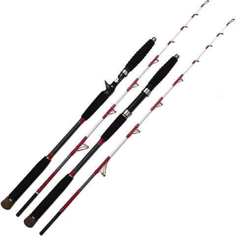 1.58m 5.2 feet Solid Tip sea boat fishing rod spinning hunting rod FRP strong XH casting slow jiggin