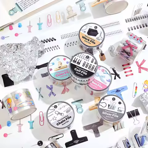 Time Archive Series - Second Bullet of Hand Account Tools, 6 Styles of Tape Diy Hand Account Base St