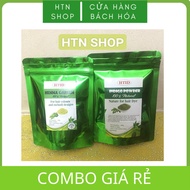 Combo Bột nhuộm tóc bạc lá henna và indigo nâu sẫm - indigo powder and henna powder