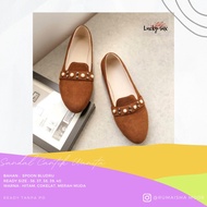 BAHAM CANVAS RIBBON FLAT SHOES