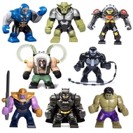 Ready Stock Compatible Adult Boy Anti-Hulk Thanos Hulk Green Devil Daxed Batman Venom Building Blocks