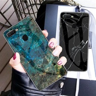 Marble Glass Case OPPO F9 F9PRO OPPOF9 PRO OPPOF9PRO Softcase Hardcase Casing hp