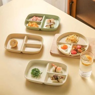 Ceramic Plate High-value ins Household Dish Plate 211-compartment Dinner Plate Cute Children's Dinne