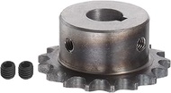 HARFINGTON 06B Roller Chain Sprocket 17T Pitch 3/8" 15mm Bore A3 Carbon Steel Motor Drive Gear