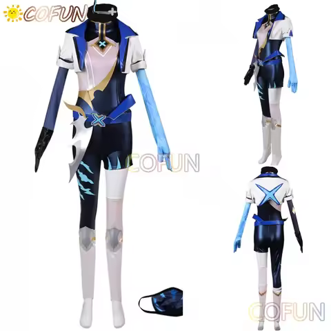 COFUN Game LOL Akali S12 Champion Skin Cosplay Costume Halloween Outfits Women Anime Clothing