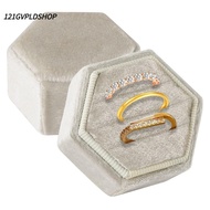 121GVPLDSHOP 3 Slots, Velvet Jewelry Ring Box, Proposal Box Women