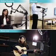 Professional Live Stream Floor Stand ZB-3 Movable Roller Stand Universal Desktop Flexible Arm Live S