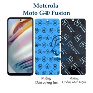 Motorola Moto G40 Fusion nano flexible tempered film (transparent and anti-peeping)