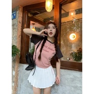 Arles Knit Rib Premium Drawstring Crop Top (LD 88, PJ 42)