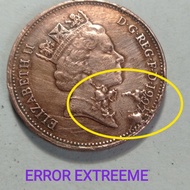 Koin 2 two pence inggris error eror