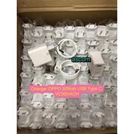 OPPO 30watt VC56HACH Charger + USB Type C Super Vooc Reno 3 Pro. 4 Pro. 5 Pro