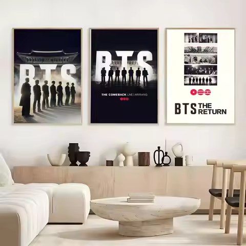 Bulletproof B-BTS-S-BOYES Poster Frameless Poster Self-adhesive Art Waterproof Paper Sticker Coffee 