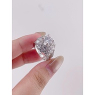 N364 - WOMEN'S RING WITH BIG FLOWERS FOR SMALL HANDS - ONLY SIZE 4