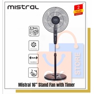Mistral 16" Stand Fan with Timer (7 Bladed) MSF1673 | MSF 1673 (2 Years Warranty)