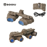 BOOIU GPNVG18 Four-eye Night Vision Goggles Model with Battery Box NVG Model Shooting Dress Up Props