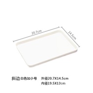 superior products【Multiple Specifications Are Available】Melamine Tray Rectangular Household Water Cup Plate Plastic Te