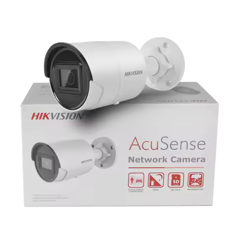 Hikvision IP Camera 8MP DS-2CD2083G2-IU 4K Acusense IR POE Bullet Human Vehicle Classification Built