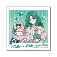 美少女戰士 Sailormoon x Sanrio 日版 文具 睡衣派對 即影即有 造型 方形 迷你 裝飾 貼紙 Sticker 2023年款 (海王美智留 x Little twin stars) 